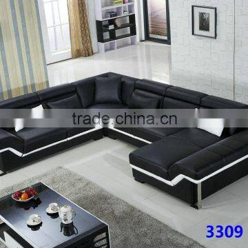 2016 New arrival Dubai leather sofa furniture leather material price 3309