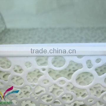 China Manufacturer Free Sample Tabletop Embossing Single Tier Metal Document Tray for Office photo-2
