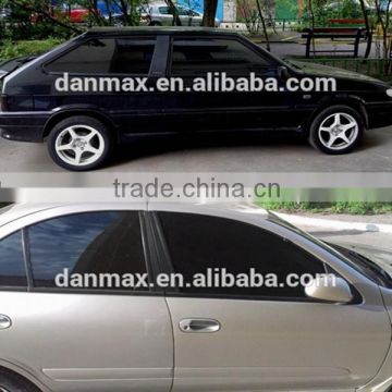 Black Static Cling PVC Material 3 Layers Car Protection Removable Car Window Film