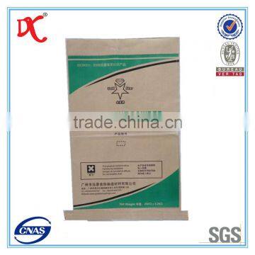 plaster gypsum powder pp woven kraft paper bag