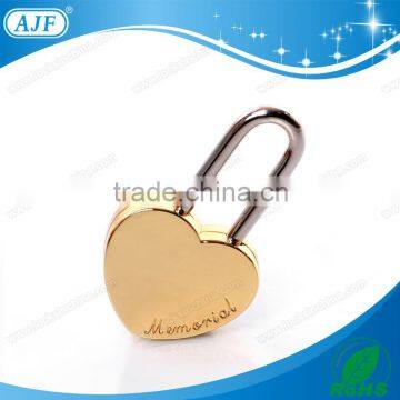 AJF Gift Lock Heart Padlock Gold Love Lock for New Couple photo-5