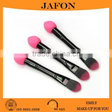 Nylon hair foundation brush latex free sponge makeup brush