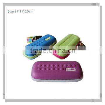 Cute design PU surface eva pencil case