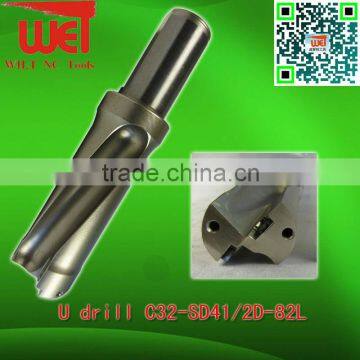 2x Diameter Indexable U Drills(C32-SD41/2D-82L)