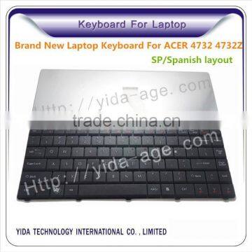 Brand New Spanish layout Laptop Keyboard For ACER 4732 4732Z black