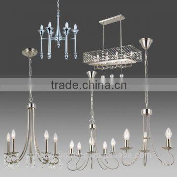 Europe Elegant Champagne hanging candle holder chandelier