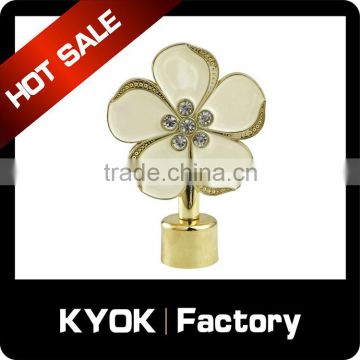 KYOK 2016 rolling curtain pole accessories,chromed window accessories wholesale