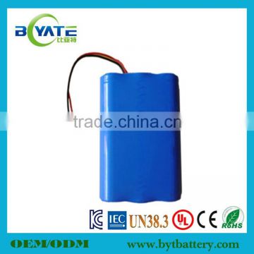 Best seller Flash LED 7.4V 2600mAh li-ion battery by 18650 cell