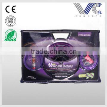 Marine series 8AWG amplifer wiring kit marine audio cable series