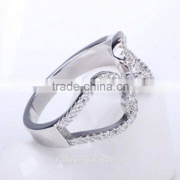 Latest Gold Finger Ring Designs for Girls Fashion Sterling Silver Ring photo-3
