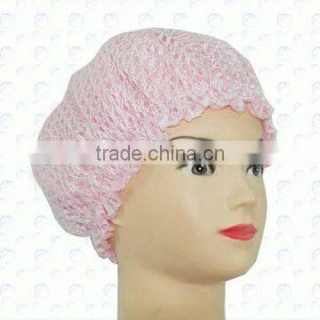 Mesh bath shower cap