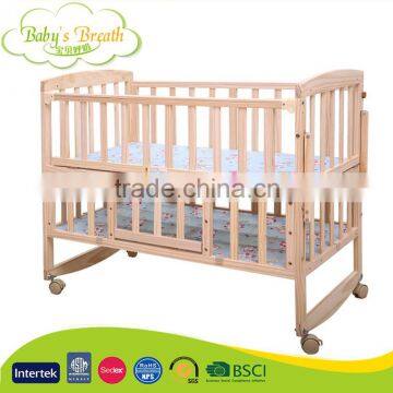 WBC-48 Wholesale Australia Standard Baby Cribs Wood Baby Bed Cot with CE