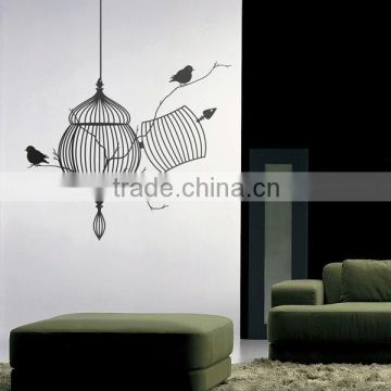 Birds cage wall stickers