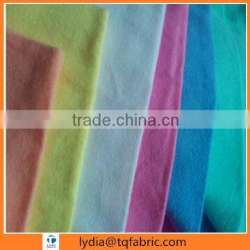 100% cotton plain color dyed flannel fabric 150gsm for cleaning