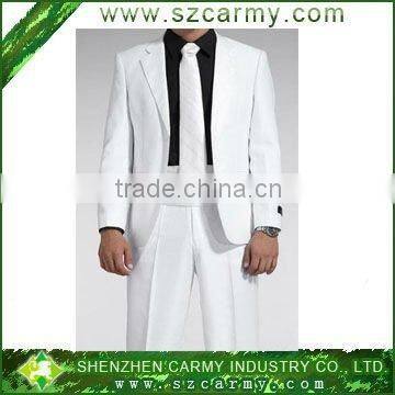 White gentleman 30%wool 70%polyester Bridegroom Men's Wedding Suit/business suit for men