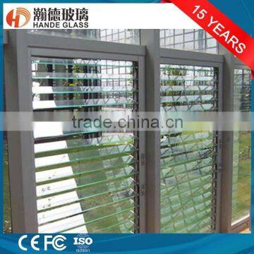 4mm float glass louver glass polished edge