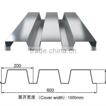 Galvanized corrugated composite floor steel decking sheet