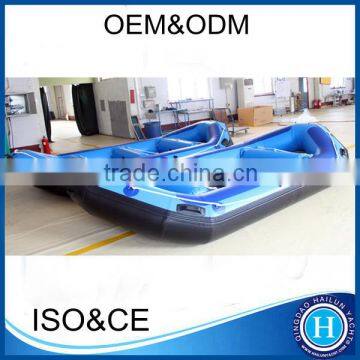 New design inflatable raft fishing boat with drop stitch air deck