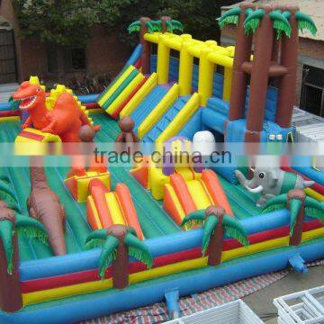 inflatable dinosour theme amusement park game for kids                        
                                                Quality Choice