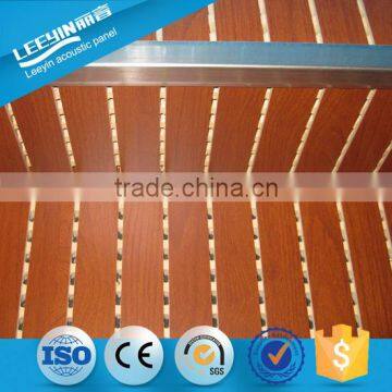 Anti Sound Wall Panel Wooden And Grooved Acoustic Wall And Ceiling Panels