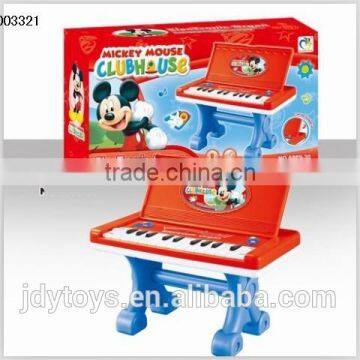 Hot selling cartoon electronic organ toy with stand,Musical instrument plastic electron piano toy musical toy for kids