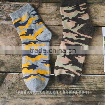 New arrival Camouflage pattern man socks leisure short socks chaep wholesale
