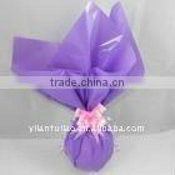 colored polyester nonwoven for flower wrapping paper