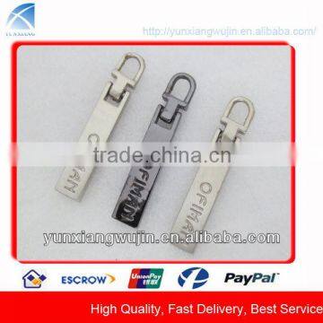 CD5738 Custom Engraving Metal Zip Pull for Bags, Garment