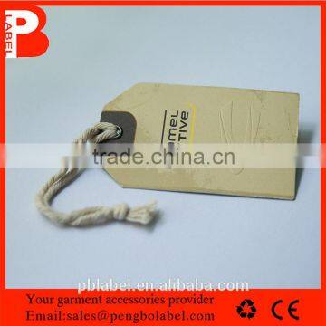 china direct factory custom kraft gilding paper hang tag for clothing , swing tags