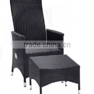 Outdoor Rattan Wicker Leisure Chair With Footrest Furniture