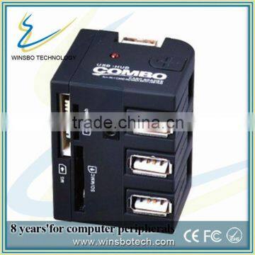 High quality usb hub card reader combo