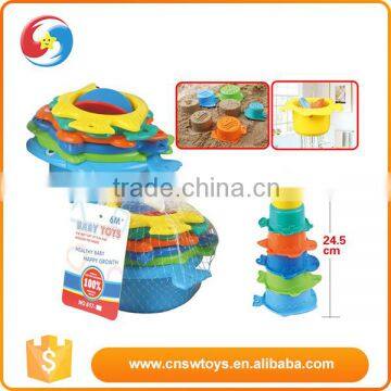 Baby Intelligence toy colorful plastic speed stacking cups