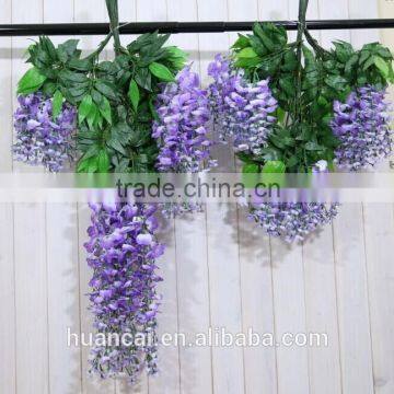 Wholesale Artificial Flowers Silk White Wisteria 110cm photo-3