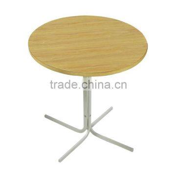 wooden round table with metal leg home furniture Dining Table coffee table