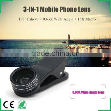 Europe and America Hot Selling Anti-slip Clip 198 Degree Fisheye Lens Mobile Phone Camera Lens for IPhone Samsung HTC LG Huawei photo-3