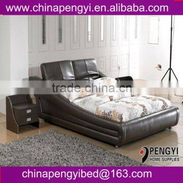 designer leather beds PY-148