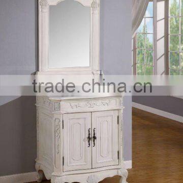 antique bathroom vanity with granite top