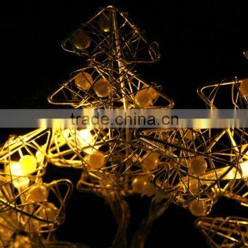 led christmas wedding party holiday indoor outdoor light led metal tree battery light-string lights