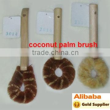 coconut palm bristle brush