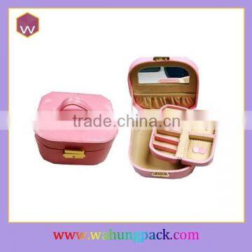 Fancy Small Metal Locks for Jewelry Packaging Box & Pink Standing Mirror Jewelry Packaging Box with Handles Wholesale