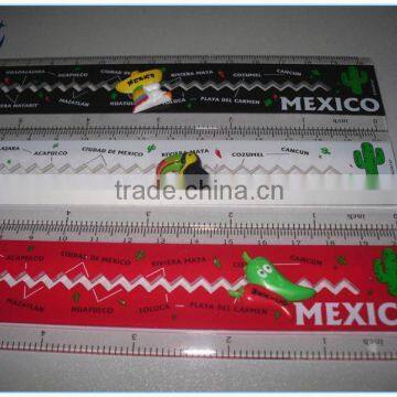 2015 Wholesale Cheap School Plastic Ruler plastic ruler 30 cm size with logo printing