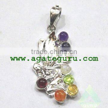 CHAKRA FAIRY METAL PENDANT