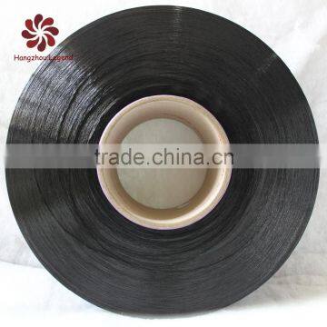 hangzhou china supplier polyester fdy yarn bright dope dyed black 600D/192F