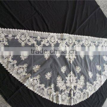 European National Style Noble Classic Polyester Embroidery Lace Church Mantilla Veils photo-3