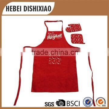 Top 100% Cotton Women Red Aprons Set,Customized aprons set