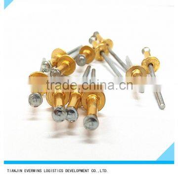 Golden color Open type Countersunk head Waterproof Aluminium Blind rivet