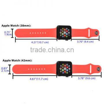 Silicone Sport Edition Soft Watch Band Straps Wrist Strap With Connector Adatptor Adjustment Length For Apple Watch Iwatch photo-2