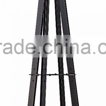 1026-3 a glossy black and chrome finish Strikingly modern Art Deco inspired Floor Lamp
