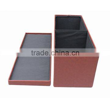 Vintage pu Ottoman photo-6