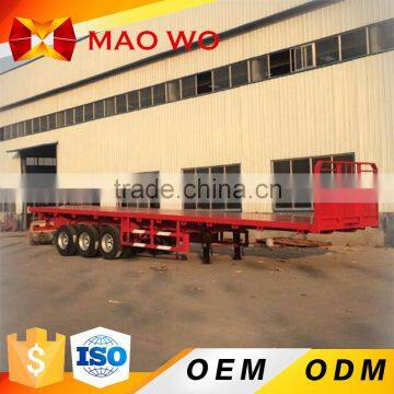 Best quality gooseneck container transport 40ft flatbed semi trailer